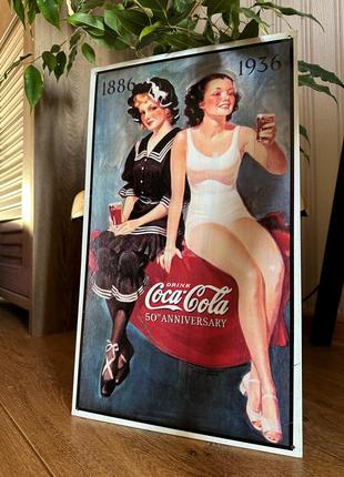 Металева табличка coca-cola1 фото