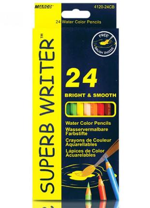 Набор цветных карандашей marco superb writer 4120-24cb 24 цвета