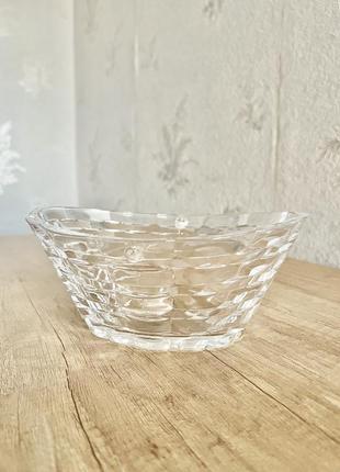 Скляна ваза-цукерниця під кришталь1 фото