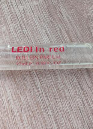 Масляный роликовый парфюм духи ledi in red