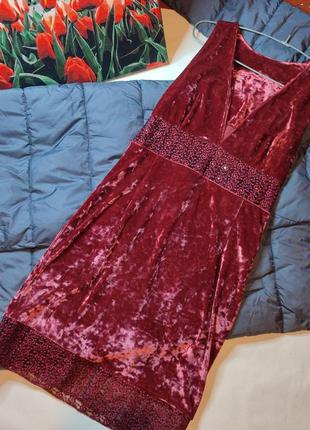 Сукня велюрова