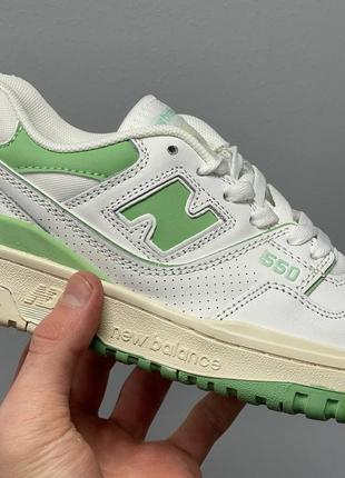 Кроссовки new balance 550 «white mint’3 фото