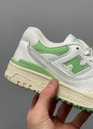 Кроссовки new balance 550 «white mint’8 фото