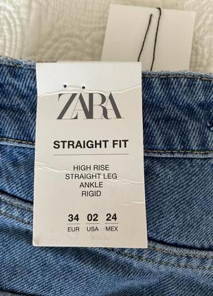 Джинси zara high-rise straight leg 343 фото