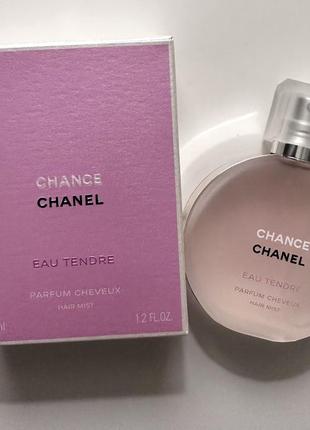 Парфумована димка/міст для волосся chanel chance eau tendre hair mist, 35 мл