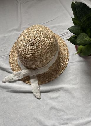 Соломенная солнцезащитная шляпа