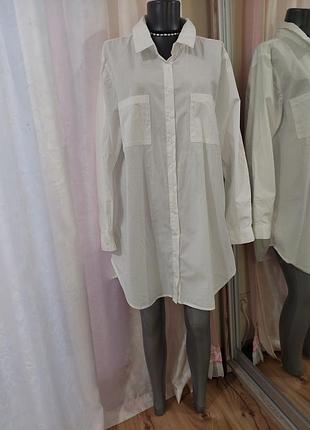 Котоновая рубашка 👕, туника большого размера