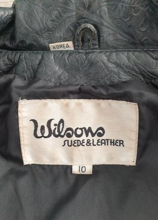 Винтажная оффигенная мотоциклетная куртка, косуха, натуральная фактурная кожа, бахрома р 428 фото