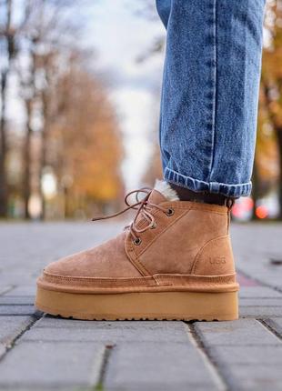 Женские угги ugg neumel platform chestnut