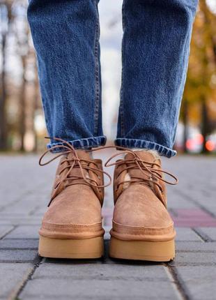 Женские угги ugg neumel platform chestnut