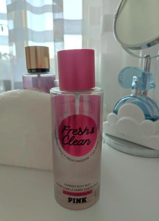 Спрей pink fresh clean з шиммером