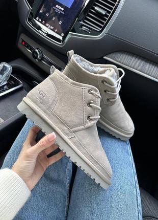 Черевики теплі ugg neumel “grey” (хутро)