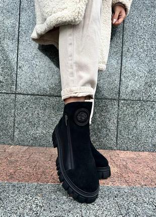 Зимние ботинки с двумя замками по бокам8 фото