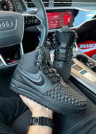 Зимние мужские кроссовки nike lunarforce 1 duckboot 17 black (мех) 41-42-43-44-459 фото