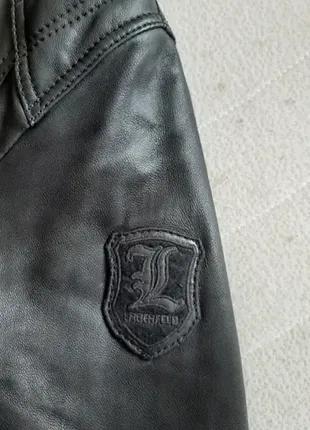 Lagerfeld кожаная курточка на натуральном меху .7 фото