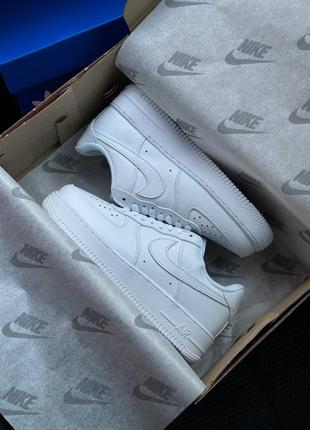 Зимние женские кроссовки nike air force 1 white fur(мех) 36-37-38-39-40-415 фото