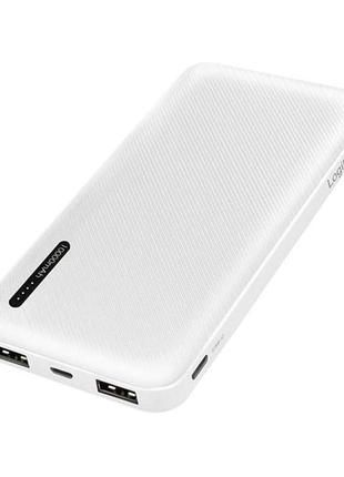 Power bank logilink pa0257w, переносная зарядка для телефона, умб зарядный power bank. цвет: белый