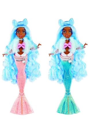 Кукла русалка mermaze mermaidz shellnelle  коллекционная меняет цвет хвоста шеллнелле оригинал4 фото