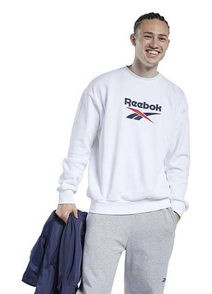 Белый свитшот reebok classics vector crew оригинал