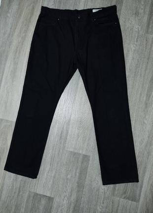 Мужские чёрные джинсы / m&s / штаны / брюки / мужская одежда / regular / чоловічий одяг