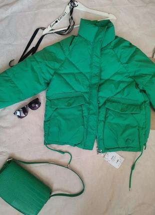 Ликвидация ❗трендова зелена куртка3 фото