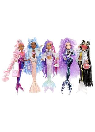 Кукла русалка mermaze mermaidz shellnelle  коллекционная меняет цвет хвоста шеллнелле оригинал9 фото