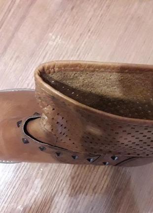 Полусапожки р.37 кожа