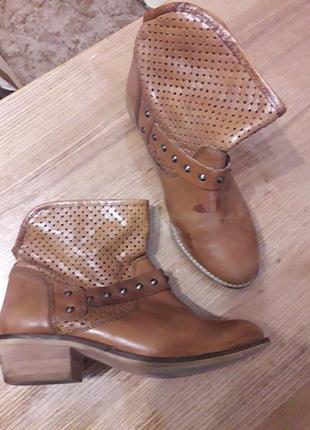 Полусапожки р.37 кожа