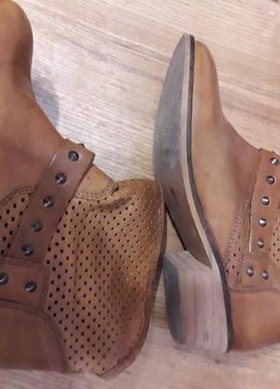 Полусапожки р.37 кожа