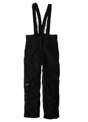 Теплые термо зимние горнолыжные влагостойкие лыжные штаны брюки полукомбинезон комбинезон decathlon2 фото
