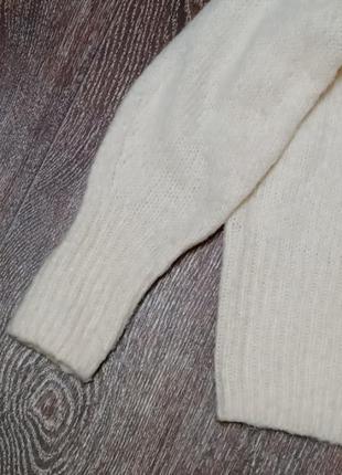 Брендовый теплый оверсайз свитер с объемным воротником от h&amp;m7 фото
