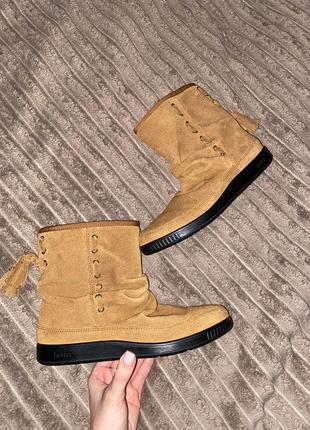 Женские ботинки зимние коричневые замшевые hotter pixie 36 размер2 фото