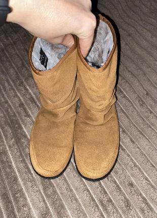 Женские ботинки зимние коричневые замшевые hotter pixie 36 размер4 фото