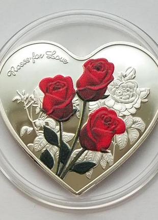 Подарункова медаль roses for love / розы любви №18
