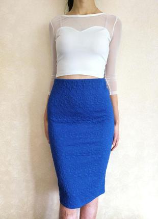Трикотажная юбка тёплая, облегающая юбка миди, празничная юбка длинная3 фото