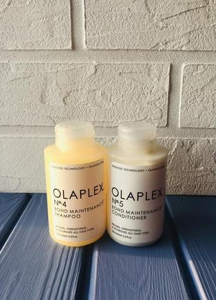 Набір olaplex no4 і no5, bond maitenance conditioner & shampoo, шампунь і кондиціонер 2х100 мл