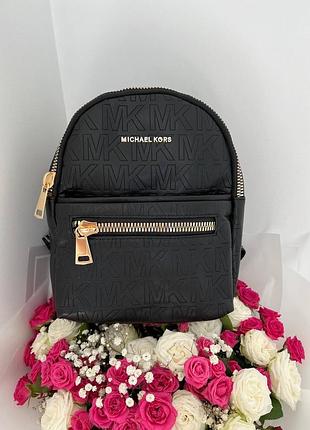 Женский рюкзак michael kors black backpack1 фото