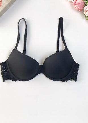 Купить чёрный бюстгальтер лифчик h&amp;m 80a super push up / супер пуш ап 80а h&amp;m