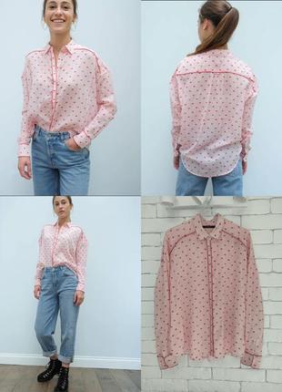 Брендовая натуральная рубашка scotch&soda