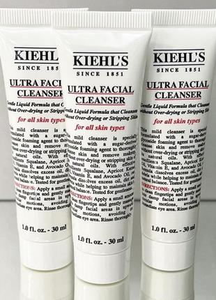 Очищающий гель для умывания, kiehl`s ultra facial cleanser