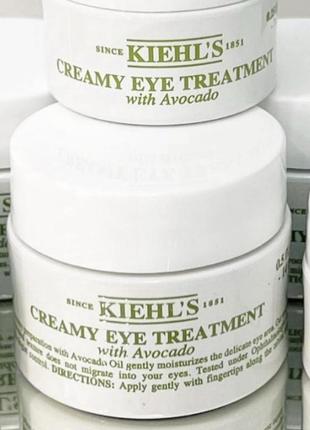 Крем для кожи вокруг глаз, с авокадо, kiehl`s creamy eye treatment with avocado