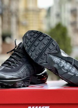 Зимові термо кросівки nike 95 sneakerboot black termo6 фото