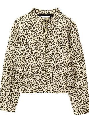Жакет, вітровка, бомбер забарвлення леопард джимбори на дівчинку 12-13 років