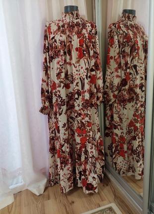 Новое с воланом по низу платье 👗 оверсайз