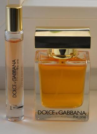 Новый набор dolce &amp; gabbana the one eau de toilette, 50 мл+7,4 мл оригинал