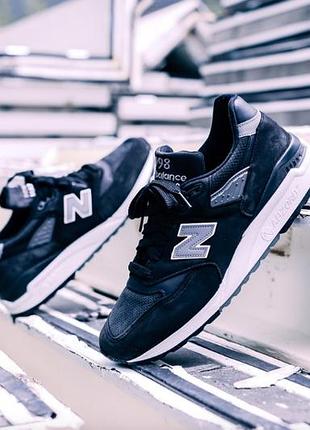 Кроссовки мужские черные кросівки чоловічі new balance 998 m998dpho made in usa р.45🇺🇸