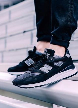 Кроссовки мужские черные кросівки чоловічі new balance 998 m998dpho made in usa р.45🇺🇸10 фото