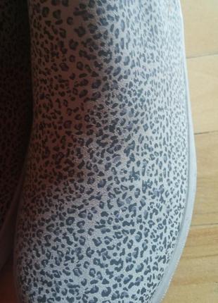 Ботинки модные кожаные осенние next англия 33-34 р. расцветки леопард5 фото