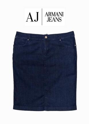 Джинсовая юбка карандаш armani jeans оригинал5 фото