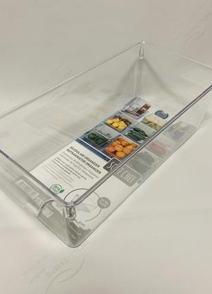 Прозорий органайзер для холодильника та шафи 15 х 32,5 х 10 см5 фото